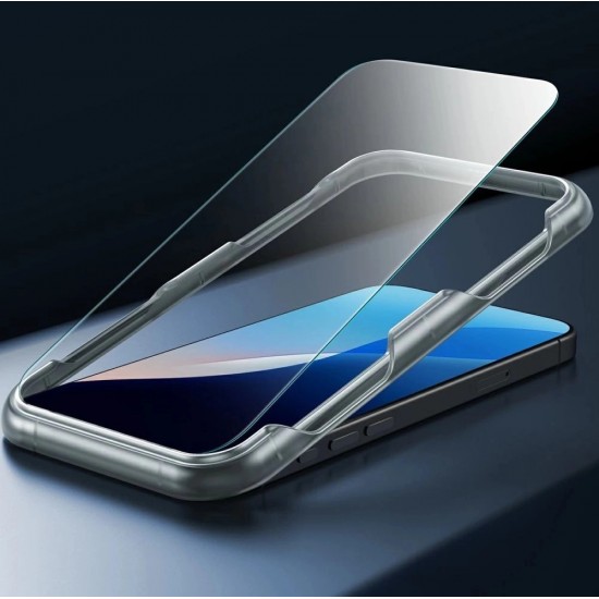 ESR Classic Hybrid Halolock MagSafe Case + Tempered Glass for iPhone 16 - Clear