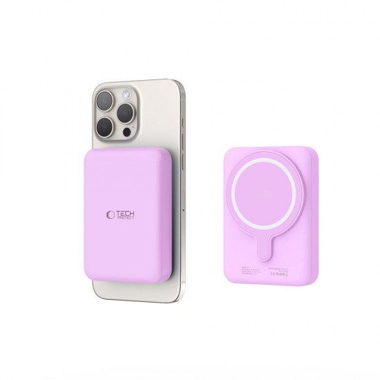Tech-Protect LifeMag MagSafe PB11 10000mAh Power Bank - Pink