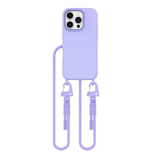 Tech-Protect MagNecklace MagSafe Case with Lanyard for iPhone 16 Pro Max - Purple