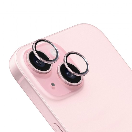 Camera cover 3mk Lens Protection Pro Pink for iPhone 15
