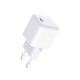 3mk Hyper Charger PD GaN 25W Wall Charger with USB-C Cable - White