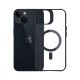 3mk Satin Armor MagCase with MagSafe for iPhone 13 / 14 - Transparent with Black Frame