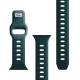 3mk Silicone Watch Strap for Apple Watch 42 / 44 / 45 / 49 mm - green