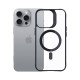 3mk Satin Armor MagCase with MagSafe for iPhone 16 Pro - Clear with Black Frame