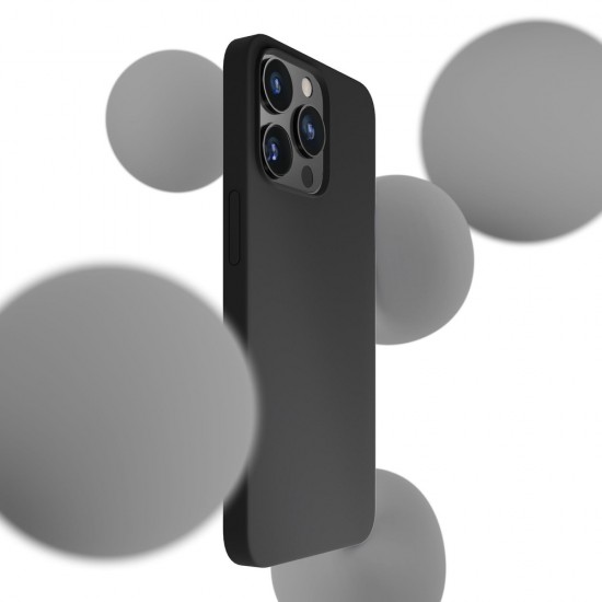 3mk Silicone Case for iPhone 16 Pro - Black