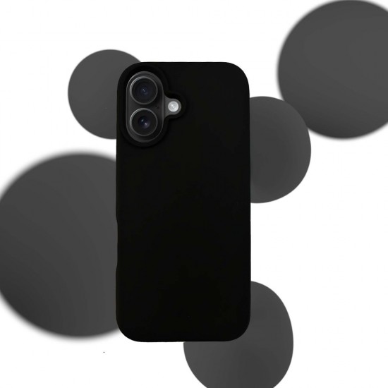 3mk Silicone Case for iPhone 16 Plus - Black