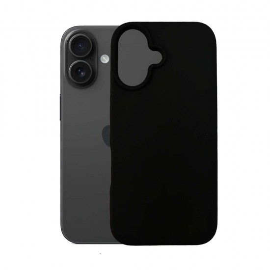 3mk Silicone Case for iPhone 16 Plus - Black