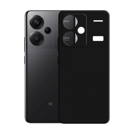 3mk Silicone Case for Xiaomi Redmi Note 13 Pro+ - Black