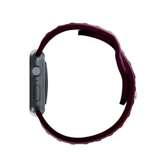 3mk Silicone Watch Strap for Apple Watch 42 / 44 / 45 / 49 mm - Burgundy