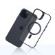 3mk Satin Armor MagCase with MagSafe for iPhone 15 - Clear with Black Frame