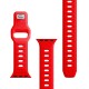 3mk Silicone Watch Strap for Apple Watch 42 / 44 / 45 / 49 mm - red