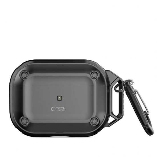 Tech-Protect Rough Hook Case with Carabiner for Apple AirPods Pro 1 / 2 - Black