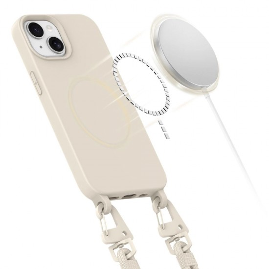 Tech-Protect MagNecklace MagSafe iPhone 15 Case - Beige