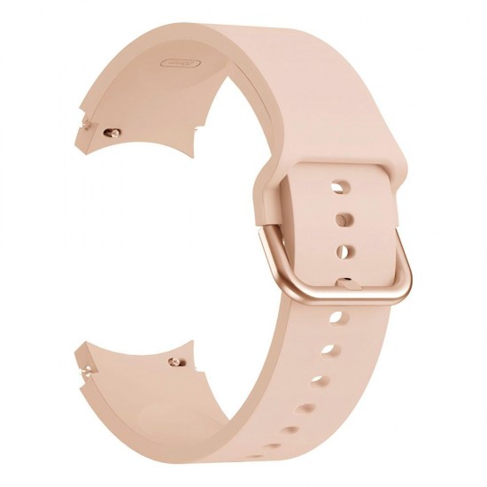 Tech-Protect Silicone Strap for Samsung Galaxy Watch 4 / 5 / 5 Pro / 6 / 7 / FE - Beige