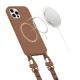 Tech-Protect MagNecklace MagSafe Case for iPhone 12 / 12 Pro - Brown