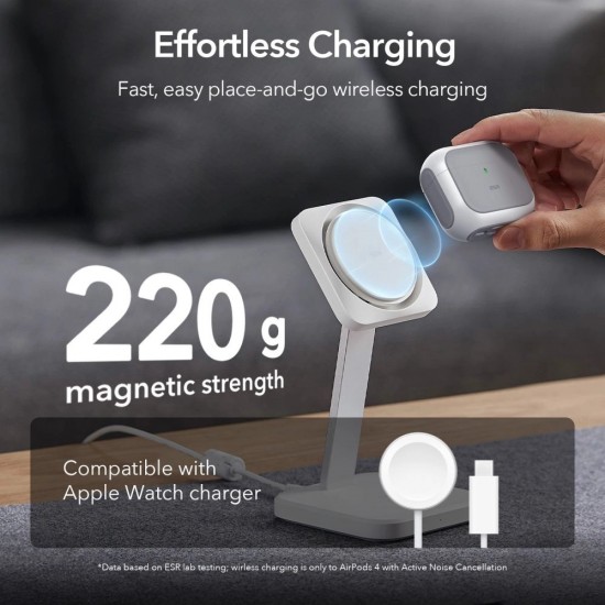 ESR Orbit Halolock MagSafe case for Apple AirPods 4 - white