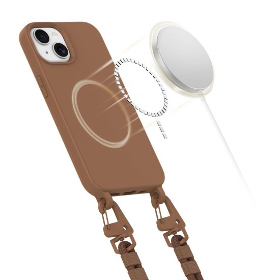 Tech-Protect MagNecklace MagSafe iPhone 14 Case - Brown
