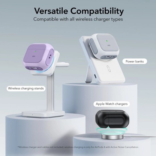 ESR Orbit Halolock MagSafe case for Apple AirPods 4 - purple