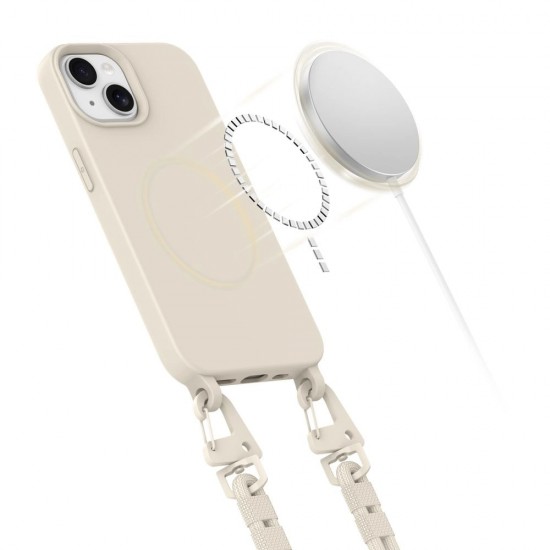 Tech-Protect MagNecklace MagSafe iPhone 14 Case - Beige
