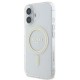 Guess IML Glitter Circle MagSafe iPhone 16 Case - Clear