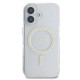 Guess IML Glitter Circle MagSafe iPhone 16 Case - Clear