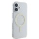 Guess IML Glitter Circle MagSafe iPhone 16 Case - Clear