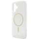 Guess IML Glitter Circle MagSafe iPhone 16 Case - Clear