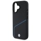 BMW Sign Leather Textured And Line MagSafe iPhone 16 Case - Black
