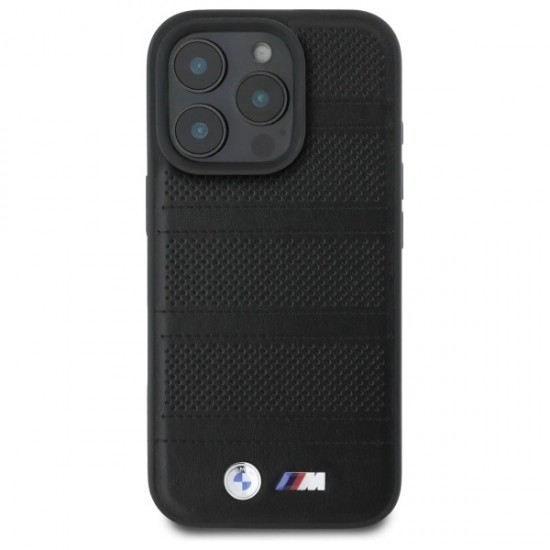 BMW M Perforated And Stitched Line MagSafe case for iPhone 16 Pro Max - black