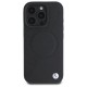 BMW Sign Leather Half Textured And Circle MagSafe case for iPhone 16 Pro Max - black
