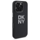 DKNY Liquid Silicone Metal Logo iPhone 16 Pro Case - Black