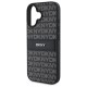 DKNY Texture Pattern Tonal Stripe iPhone 16 Case - Black