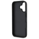DKNY Texture Pattern Tonal Stripe iPhone 16 Case - Black