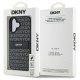 DKNY Texture Pattern Tonal Stripe iPhone 16 Case - Black