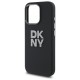 DKNY Liquid Silicone Metal Logo iPhone 16 Pro Max Case - Black