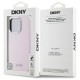 DKNY Liquid Silicone Small Metal Logo MagSafe iPhone 16 Pro Case - Pink