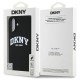DKNY Silicone White Printed Logo MagSafe iPhone 16 Case - Black