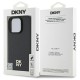 DKNY Repeat Pattern Stack Logo MagSafe iPhone 16 Pro Max Case - Black