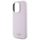 DKNY Liquid Silicone Small Metal Logo MagSafe iPhone 16 Pro Max Case - Pink