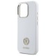 Guess Silicone Logo Strass 4G Case for iPhone 16 Pro - White