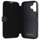 Mercedes Leather Wood Imitation iPhone 16 Case - Black