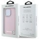 Karl Lagerfeld FW Metal Plate MagSafe iPhone 15 Pro Case - Pink