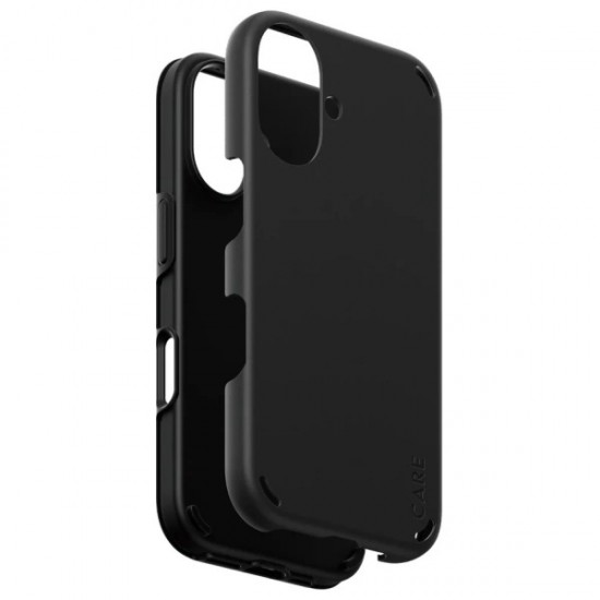 CARE by PanzerGlass Feature Double Defense Case for iPhone 16 - Black