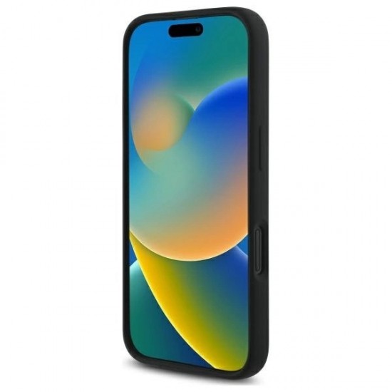 AMG Checkered Flag Pattern MagSafe iPhone 16 Case - Black