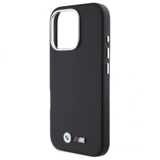 BMW M Smooth Full Wrapped Metal MagSafe Case for iPhone 16 Pro - Black