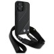 BMW M Edition Carbon Stripe & Strap iPhone 16 Case - Black