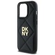 DKNY Quilted Stack Logo iPhone 14 Pro Case - Black