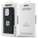 DKNY Quilted Stack Logo iPhone 14 Pro Max Case - Black