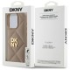 DKNY Quilted Stack Logo iPhone 15 Pro Max Case - Beige