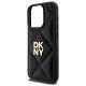 DKNY Quilted Stack Logo iPhone 15 Pro Max Case - Black